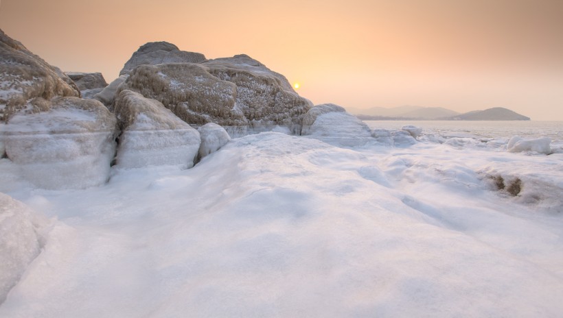 冬天的大海风景图片(11张)