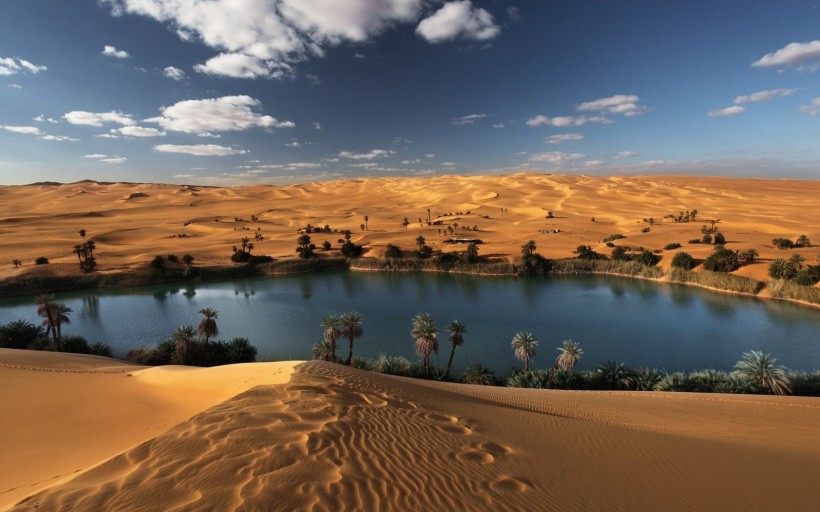 沙漠绿洲美景图片(10张)