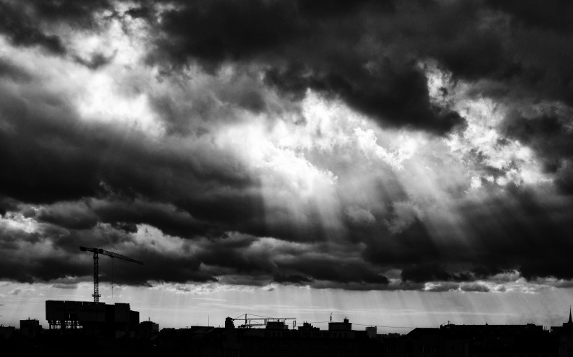 风雨前的天空乌云图片(9张)