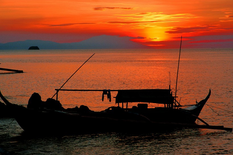 唯美海边落日夕阳图片(11张)