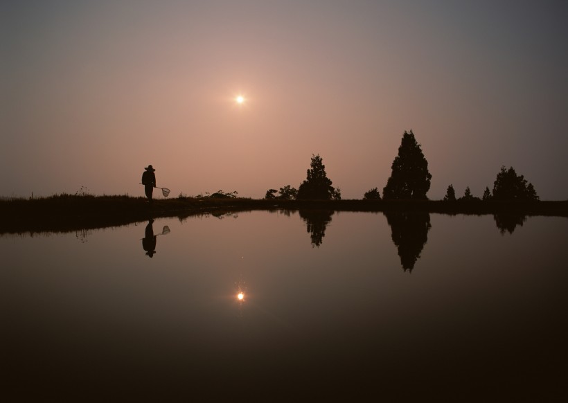 夕阳下的梯田图片(13张)