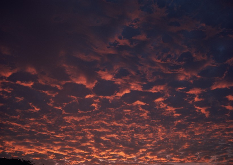 夕阳下的云彩图片(21张)
