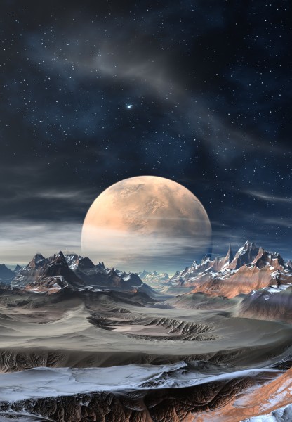 月球山脉景色图片(8张)