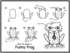 如何画一只青蛙王子简笔画