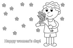 儿童庆祝三八妇女节简笔画图片大全