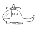 简易直升机简笔画图片