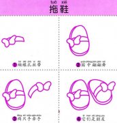 儿童拖鞋的简笔画画法教程：如何画拖鞋