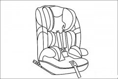 儿童安全座椅简笔画