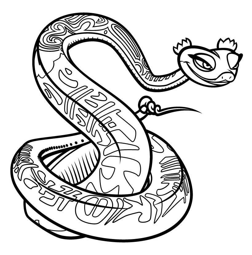 灵蛇简笔画