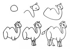 如何画骆驼简笔画