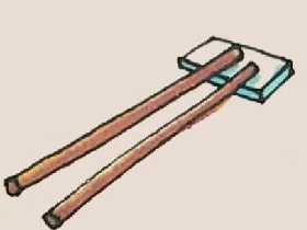 如何画筷子简笔画