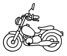 少儿玩具摩托车简笔画图片