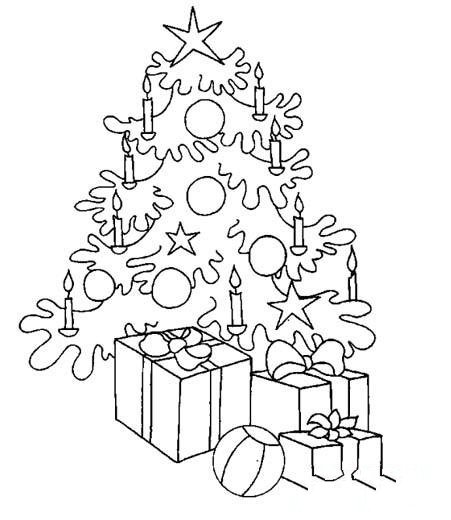 儿童简笔画：圣诞树