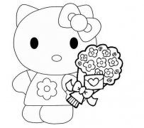 可爱hello kitty简笔画图片大全