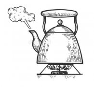 沸腾的热水壶简笔画图片