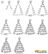 圣诞树简笔画图片