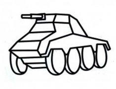 幼儿未来装甲车简笔画图片