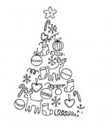 幼儿关于美丽的圣诞树简笔画图片
