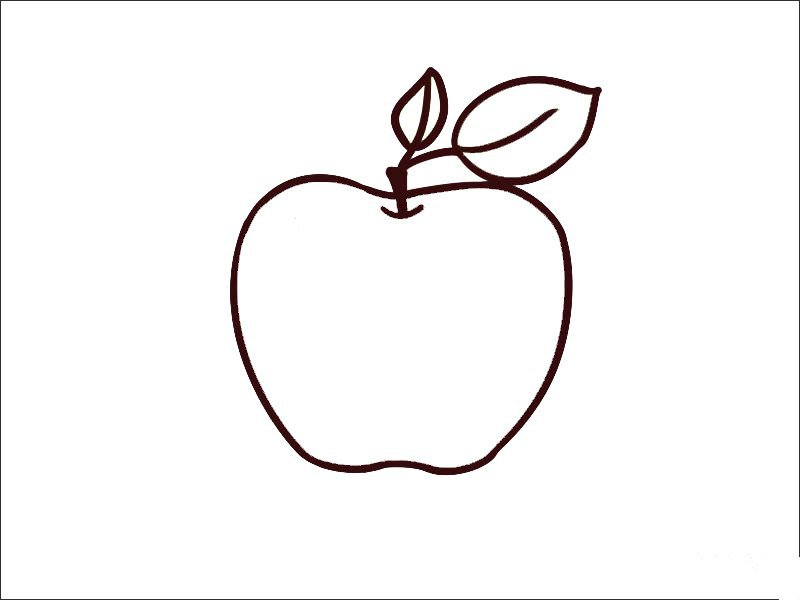 苹果简笔画