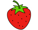 美味的香甜草莓简笔画图