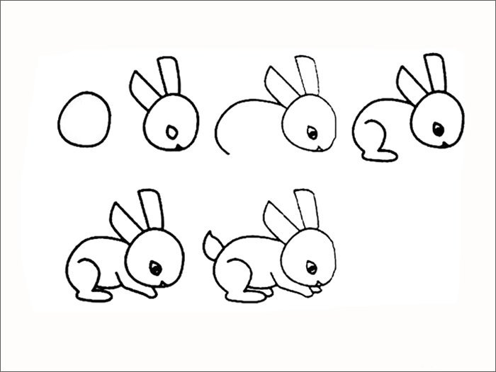 怎样画兔子