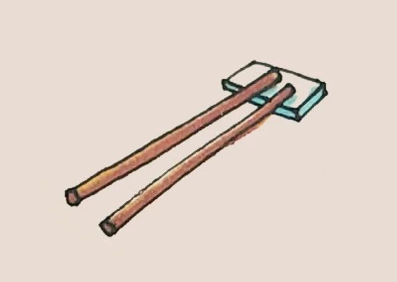 简笔画筷子