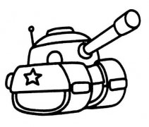 儿童苏联坦克简笔画图片
