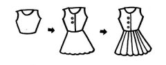 裙子的简笔画画法步骤：怎么画裙子