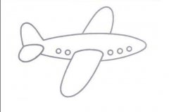 幼儿园有关飞机的简笔画