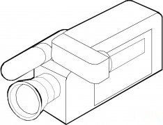 DV摄像机简笔画