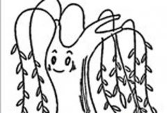 卡通柳树简笔画大全