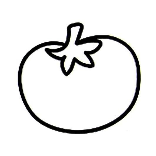 儿童西红柿简笔画