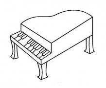 少儿乐器钢琴简笔画图片