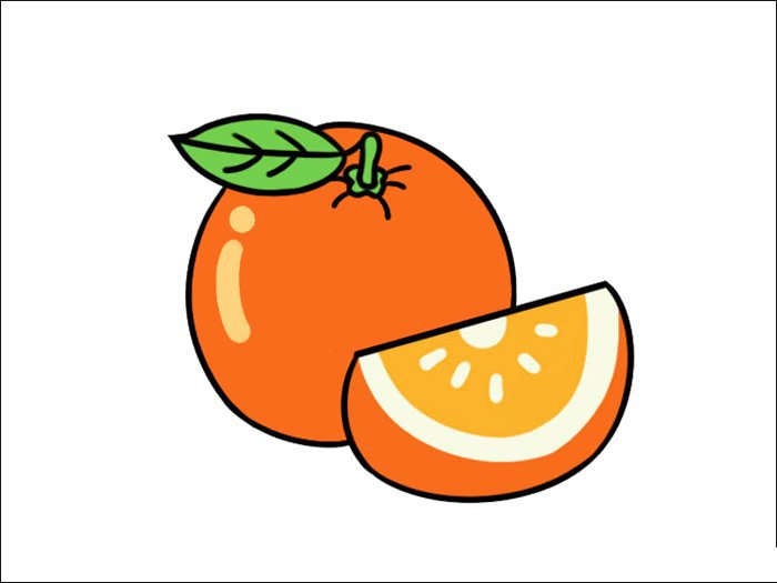 橙子简笔画大全