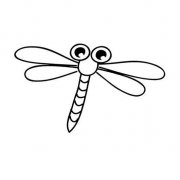 可爱的蜻蜓简笔画图片