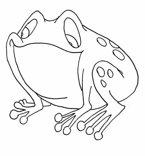 睡觉的青蛙简笔画图片