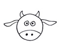 一只小奶牛3种简笔画的画法
