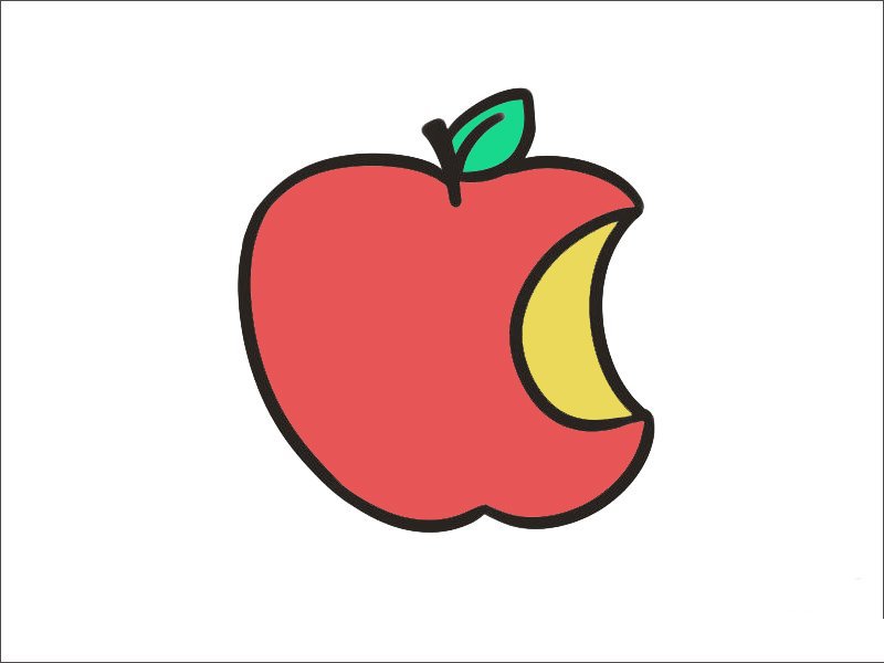 苹果怎样画