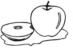 水果简笔画：苹果