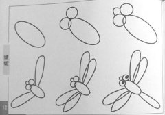 关于画蜻蜓的简笔画画法