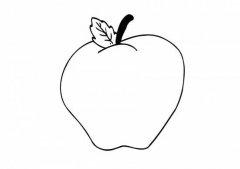 幼儿大苹果简笔画图片