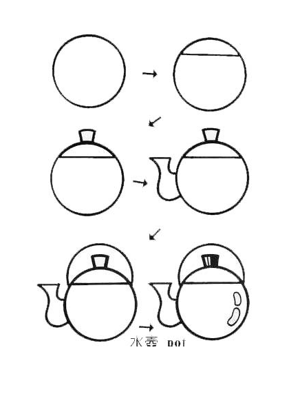 水壶简笔画图片