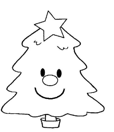 卡通圣诞树简笔画