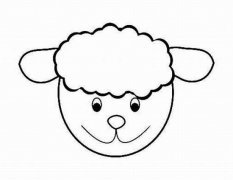 可爱羊的头像简笔画