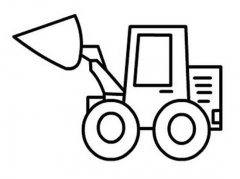 幼儿园简单的铲车简笔画图片