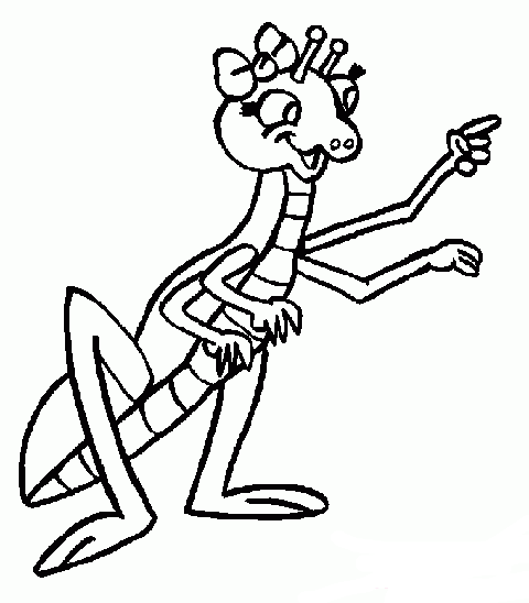卡通雌性螳螂简笔画图片