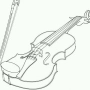手绘小提琴简笔画图片