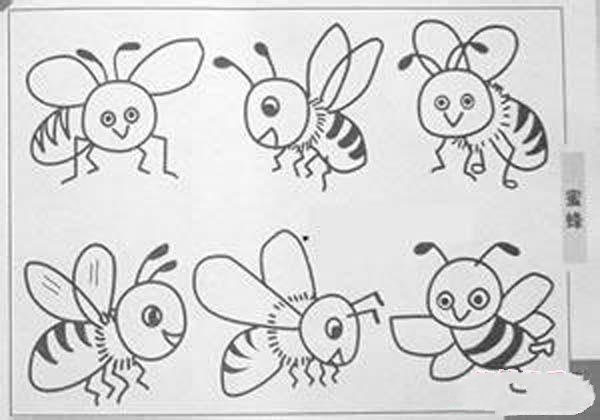 蜜蜂简笔画图片大全