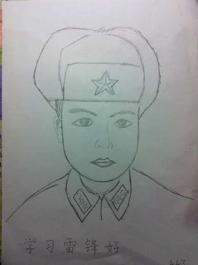 幼儿简笔画：雷锋