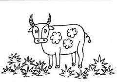 关于水牛的简笔画图片